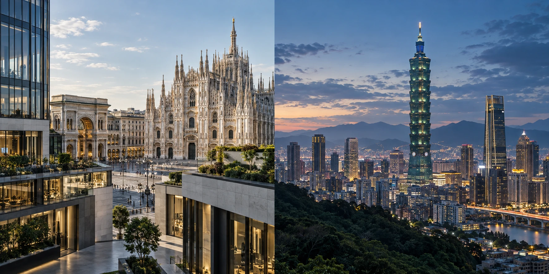 Milan and Taipei, the two operational hubs of INCH